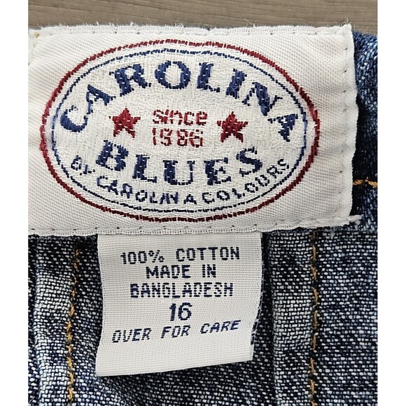 Denim Jean Long Skirt Maxi Carolina Blues Modest Sz 16 Vtg Y2K 90'S - Picture 2 of 6